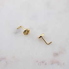 ROSE RUGGED SET 316L SURGICAL STEEL L-SHAPE NOSE RING BOX